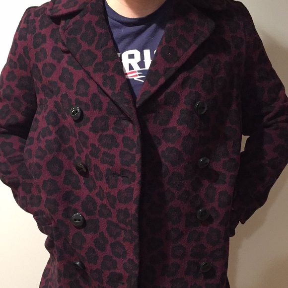 🐆 COACH Cranberry and black leopard print 🐆 - Picture 4 of 8